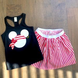 Pirate Mickey Disney Cruise Outfit, Girls Size 5